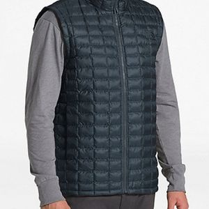 Navy Blue North Face Quilted Vest